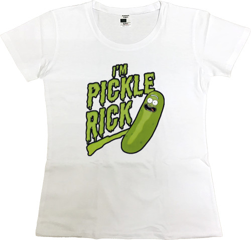 Футболка Премиум Женская - I'm Pickle Rick - Mfest