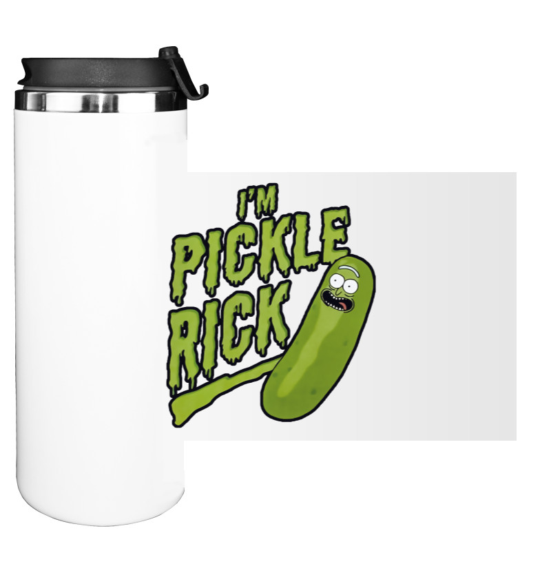 Water Bottle on Tumbler - I'm Pickle Rick - Mfest