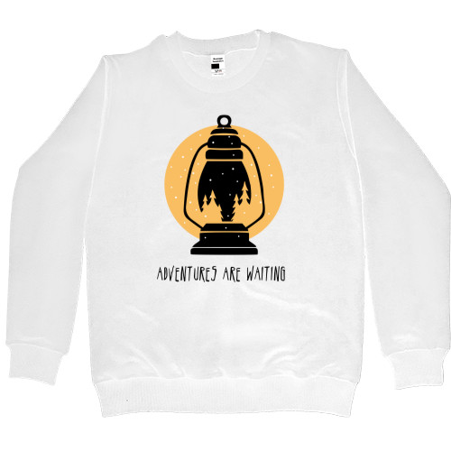 Kids' Premium Sweatshirt - Adventures are waiting - Mfest