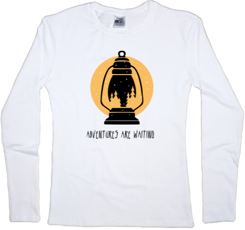 Women's Longsleeve Shirt - Adventures are waiting - Mfest