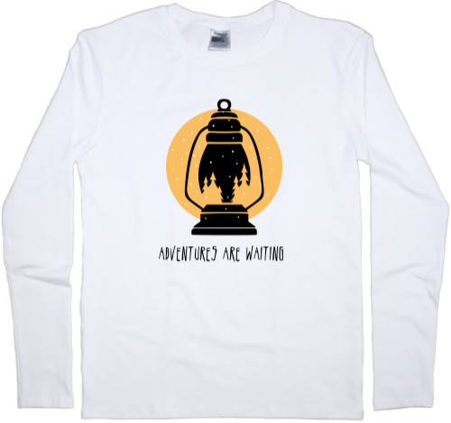 Kids' Longsleeve Shirt - Adventures are waiting - Mfest