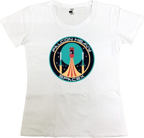 Women's Premium T-Shirt - Falcon heavy spacex - Mfest