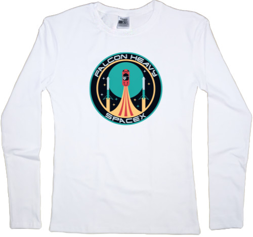 Women's Longsleeve Shirt - Falcon heavy spacex - Mfest