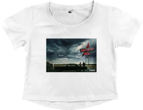 Women's Cropped Premium T-Shirt - American Gods 5 - Mfest