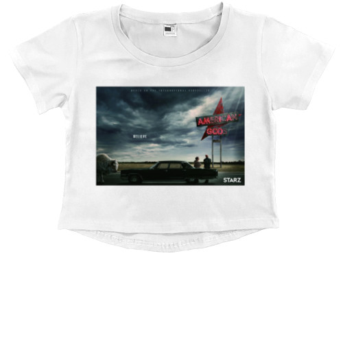 Kids' Premium Cropped T-Shirt - American Gods 5 - Mfest