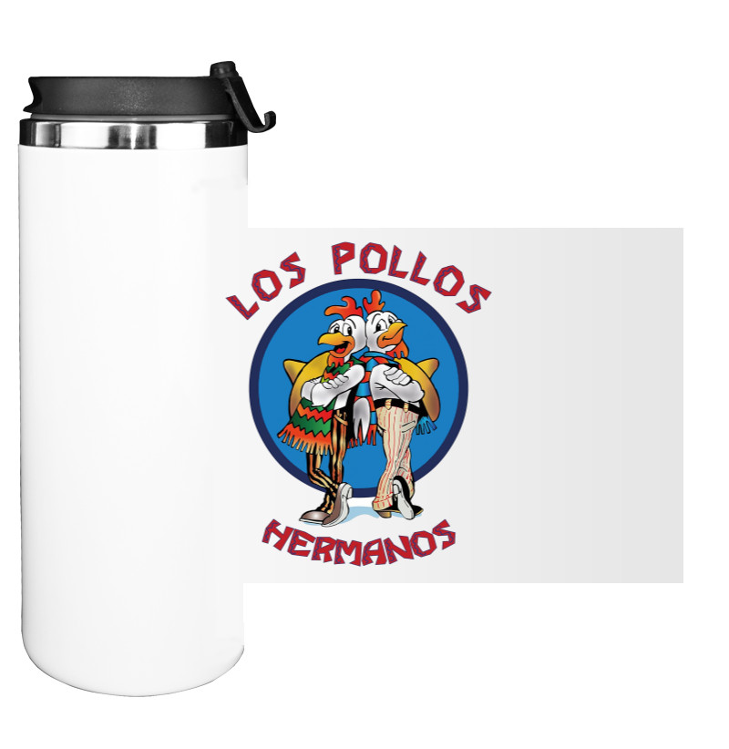 Water Bottle on Tumbler - Los Pollos Hermanos - Mfest