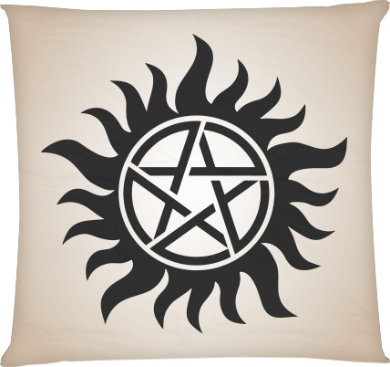 Square Throw Pillow - Supernatural 2 - Mfest