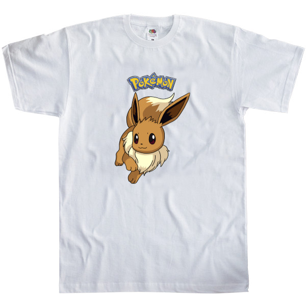 Men's T-Shirt Fruit of the loom - Eevee Pokemon - Mfest