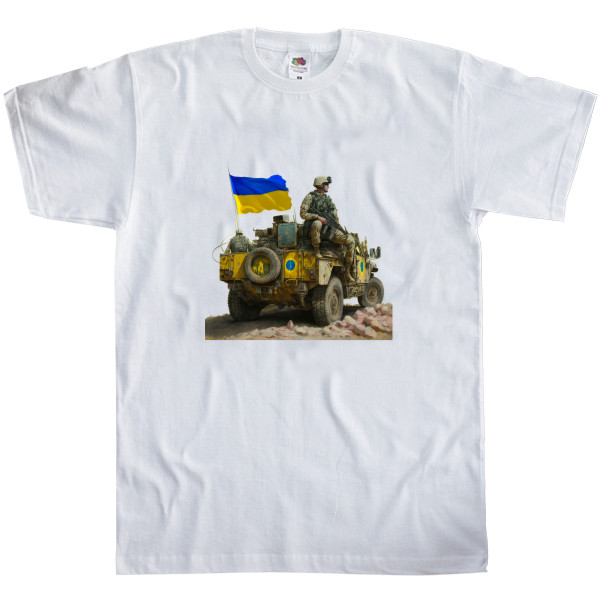 Я УКРАИНЕЦ - Футболка Классика Мужская Fruit of the loom - HMMWV - Mfest