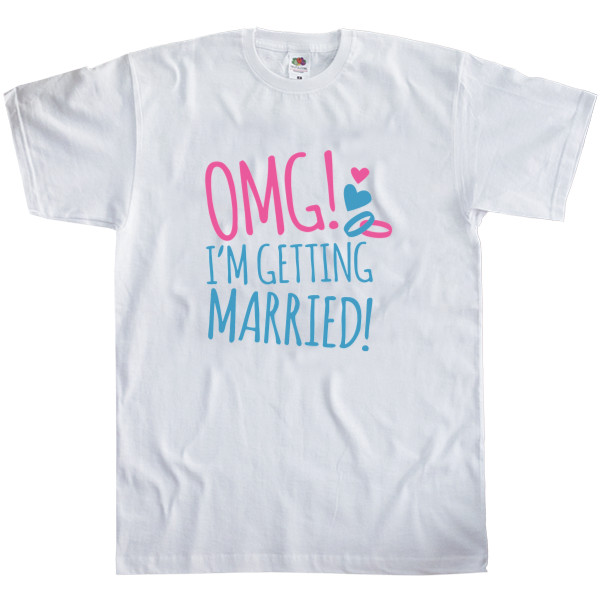 Men's T-Shirt Fruit of the loom - I am getting (Bachelorette party) - Mfest