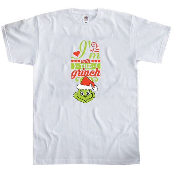 Men's T-Shirt Fruit of the loom - I'm with the grinch - Mfest