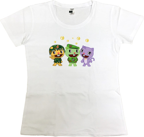 Women's Premium T-Shirt - happy tree friends - Mfest