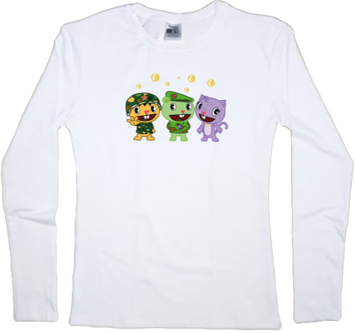 Women's Longsleeve Shirt - happy tree friends - Mfest