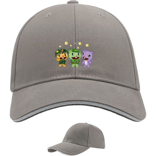 Sandwich Baseball Cap - happy tree friends - Mfest