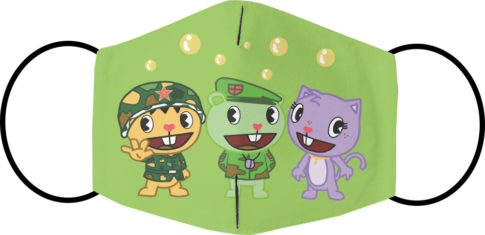 Face Mask - happy tree friends - Mfest