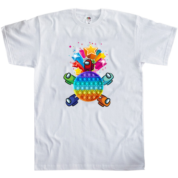 Men's T-Shirt Fruit of the loom - Pop it and Among as - Mfest