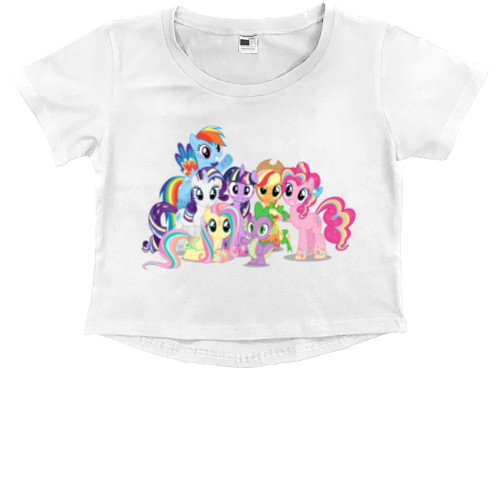 Kids' Premium Cropped T-Shirt - My little pony 4 - Mfest