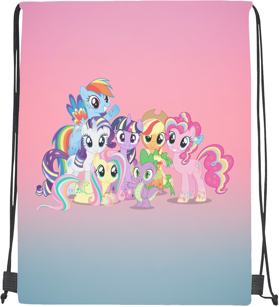 Drawstring Bag - My little pony 4 - Mfest