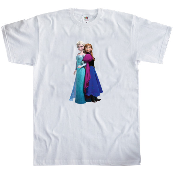 Men's T-Shirt Fruit of the loom - Elsa and Anna - Mfest