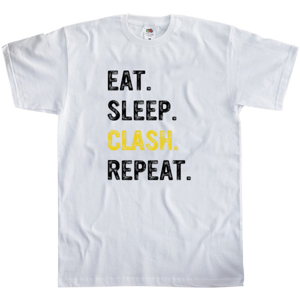 Men's T-Shirt Fruit of the loom - Eat Sleep Clash Repeat - Mfest