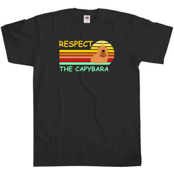 Men's T-Shirt Fruit of the loom - Respect Capybara - Mfest