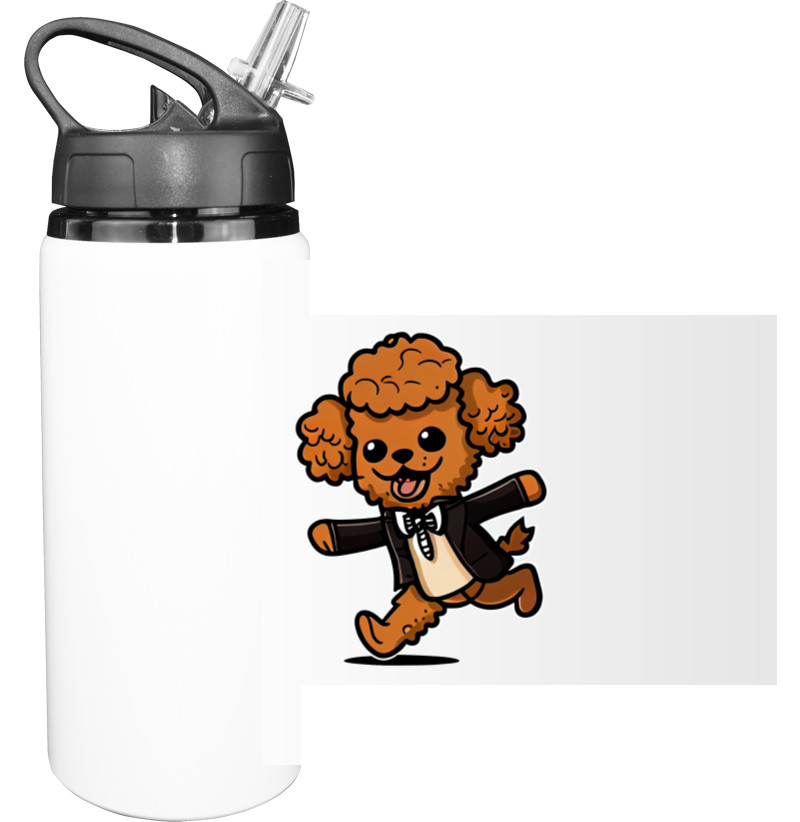 Той Пудель - Sport Water Bottle - toy poodle - Mfest