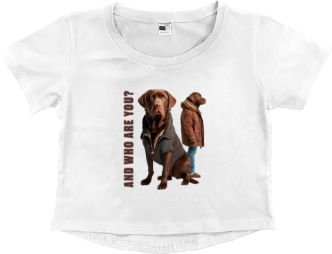 Women's Cropped Premium T-Shirt - Labrador 7 - Mfest