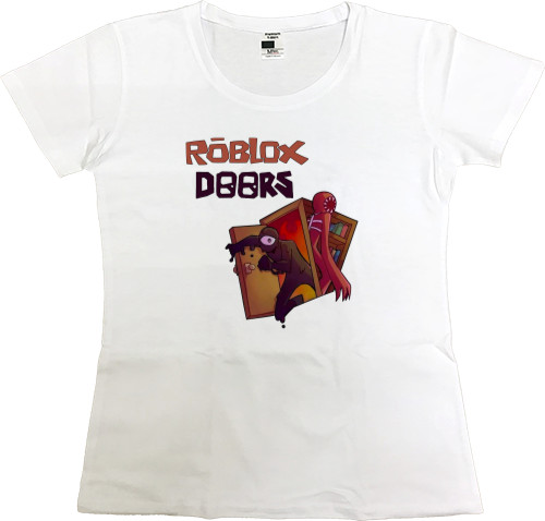 Roblox - Women's Premium T-Shirt - Roblox Doors - Mfest