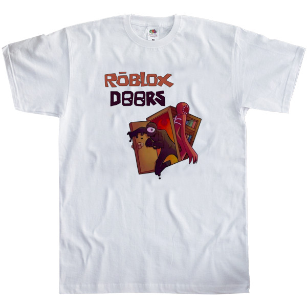 Roblox - Kids' T-Shirt Fruit of the loom - Roblox Doors - Mfest