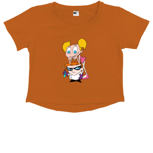 Kids' Premium Cropped T-Shirt - Dexter's Laboratory - Mfest