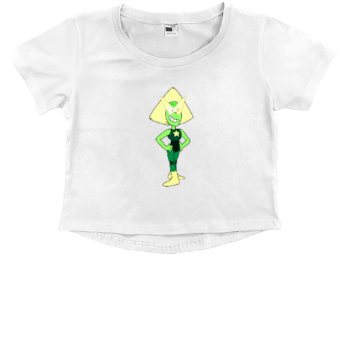 Kids' Premium Cropped T-Shirt - Peridot - Mfest