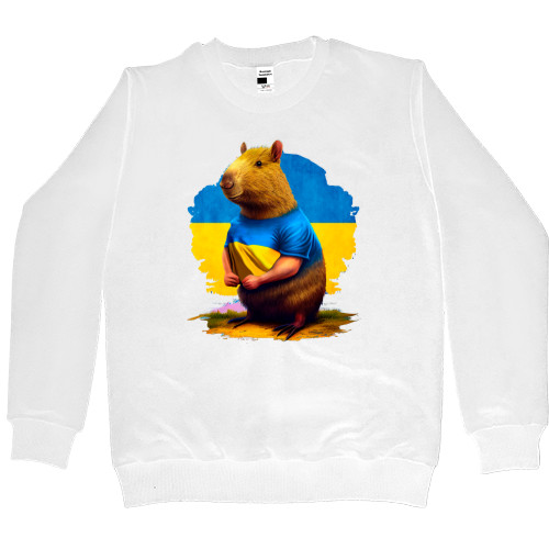 Women's Premium Sweatshirt - Patriotic capibara - Mfest