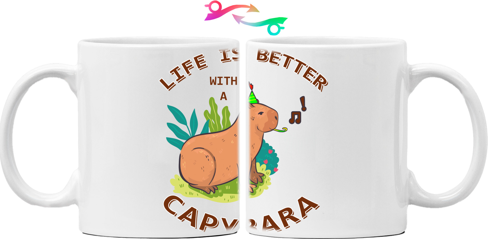 Mug - With capibara life is more beautiful - Mfest