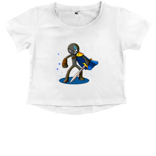 Kids' Premium Cropped T-Shirt - Xiphos Stick Wars - Mfest