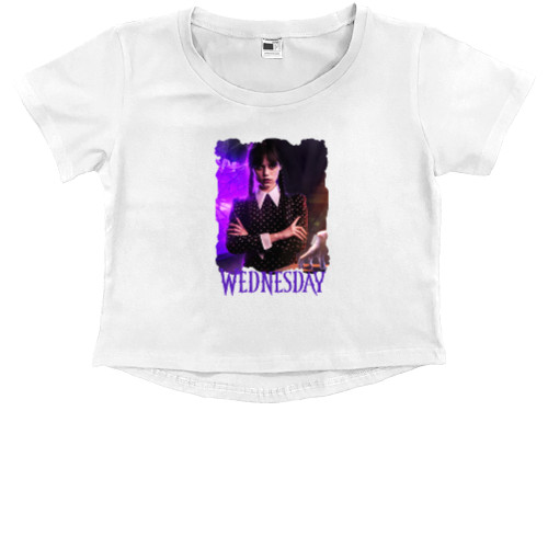 Kids' Premium Cropped T-Shirt - Wednesday 5 - Mfest