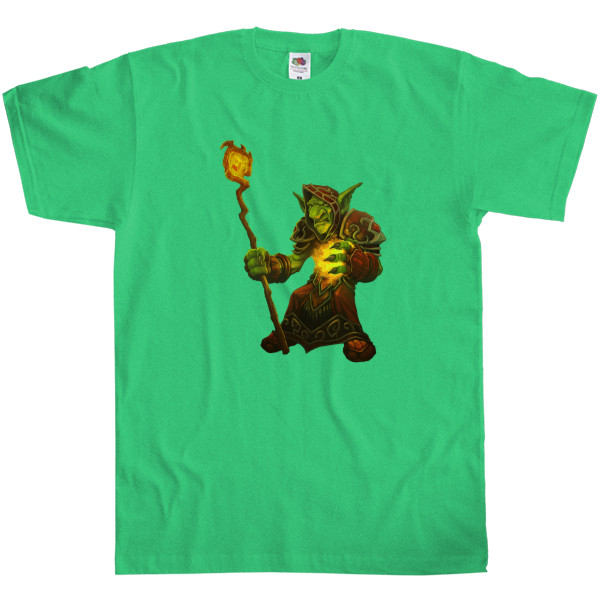 Men's T-Shirt Fruit of the loom - world of warcraft Гоблин - Mfest