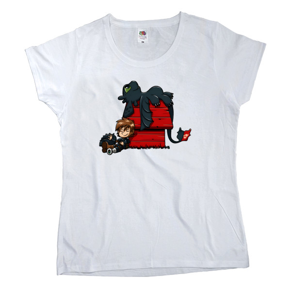 Women's T-shirt Fruit of the loom - Yak tidy dragon - Mfest