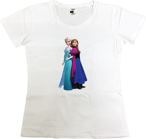 Women's Premium T-Shirt - Elsa and Anna - Mfest