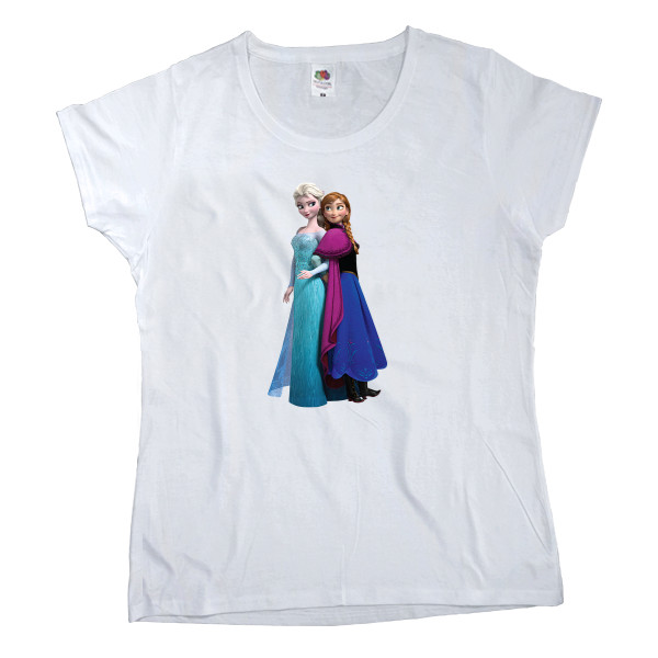 Women's T-shirt Fruit of the loom - Elsa and Anna - Mfest