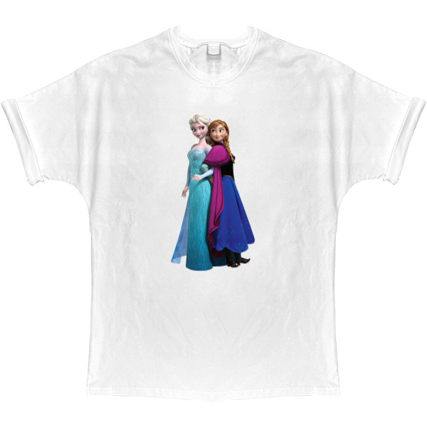 T-shirt Oversize - Elsa and Anna - Mfest