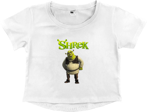 Women's Cropped Premium T-Shirt - Shrek 2 - Mfest