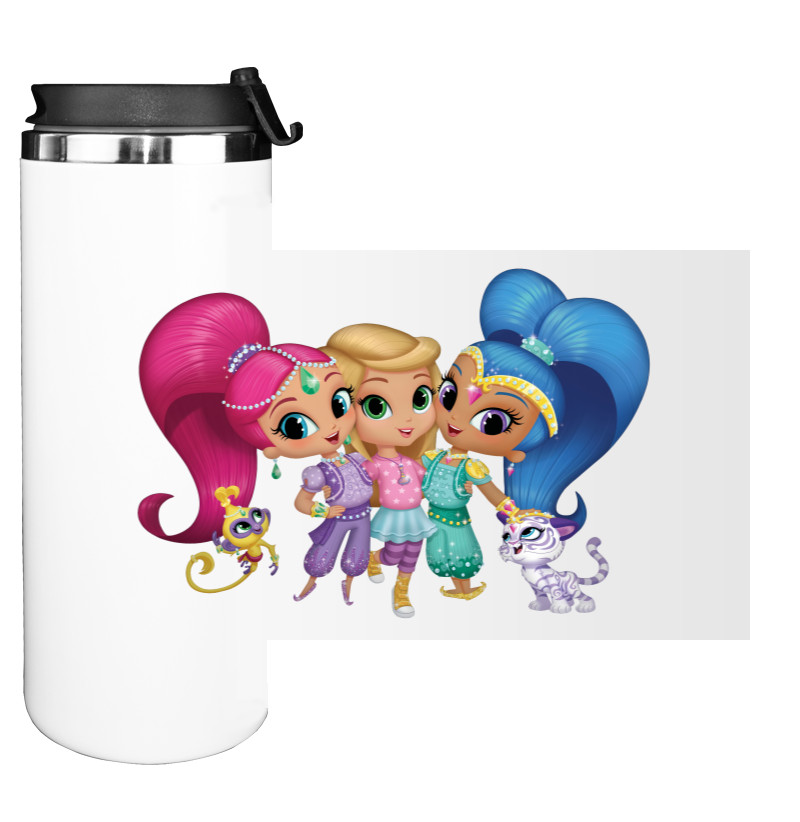 Water Bottle on Tumbler - Shimmer and Shine 2 - Mfest