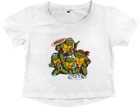 Women's Cropped Premium T-Shirt - Teenage Mutant Ninja Turtles 5 - Mfest