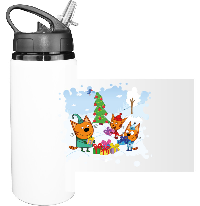 Sport Water Bottle - Three cats - Mfest