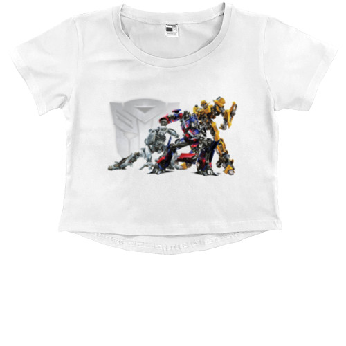 Kids' Premium Cropped T-Shirt - transformeri - Mfest