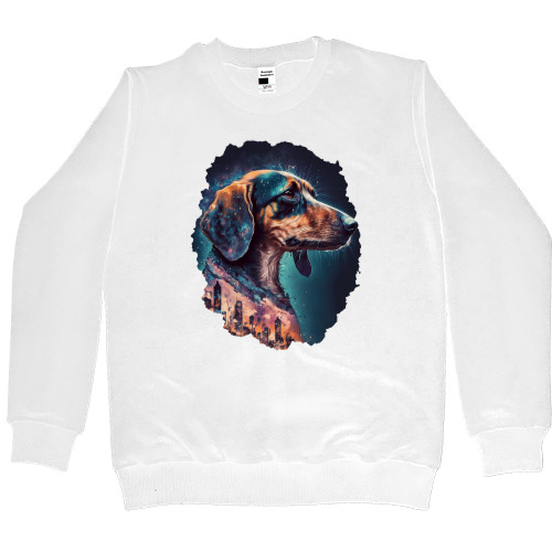 Women's Premium Sweatshirt - Dachshund art - Mfest