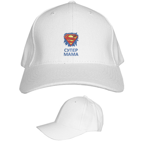 Kids' Baseball Cap 6-panel - Super MOM superman - Mfest