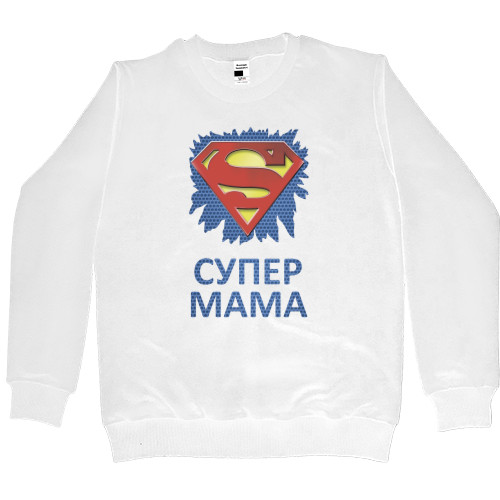 Women's Premium Sweatshirt - Super MOM superman - Mfest