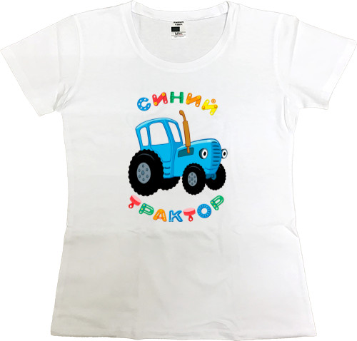 Women's Premium T-Shirt - Blue tractor - Mfest