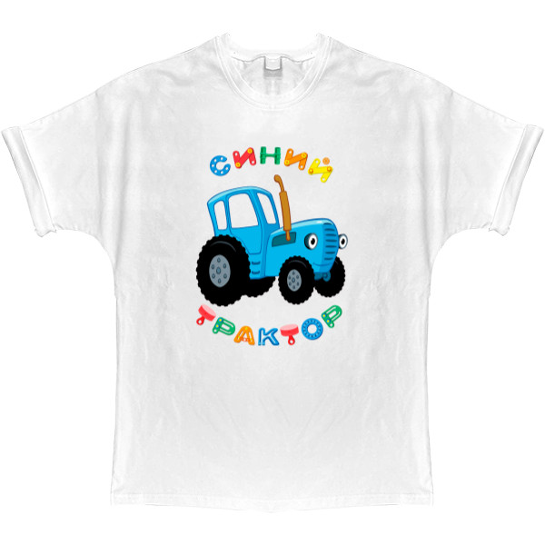 T-shirt Oversize - Blue tractor - Mfest